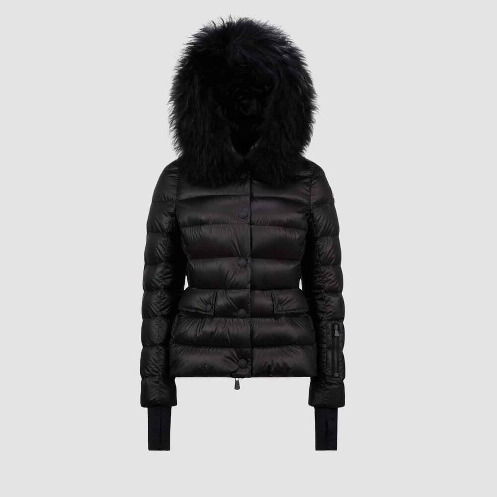 Moncler Armonique Ski Down Jacket with Real Fox Fur Hood